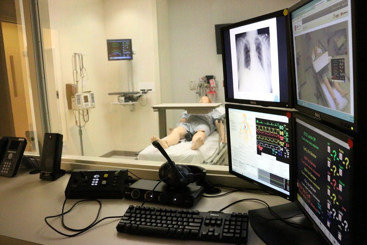 Thumbnail: BMC Solomont Simulation Center featuring HPS (Human Patient Simulation): Control Rooms 1–4