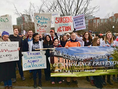 SRS members had an active presence at the “March for Our Lives” rally to end gun violence in 2018.